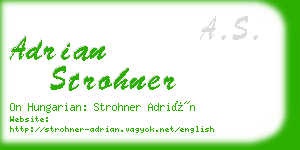 adrian strohner business card